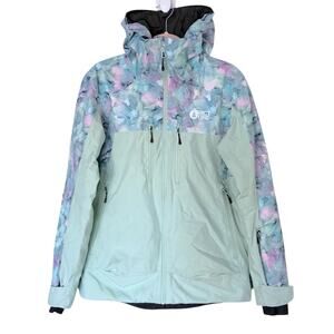 Picture Organic Exa Jacket Women’s Med Ski Snowboard Blurry Water/Silt Green NEW